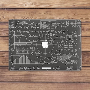 Macbook case nerd Macbook case science Dark gray case Formulae art case Macbook hard case Air 13 M1 case Macbook Pro 16 Macbook Pro 14 Men