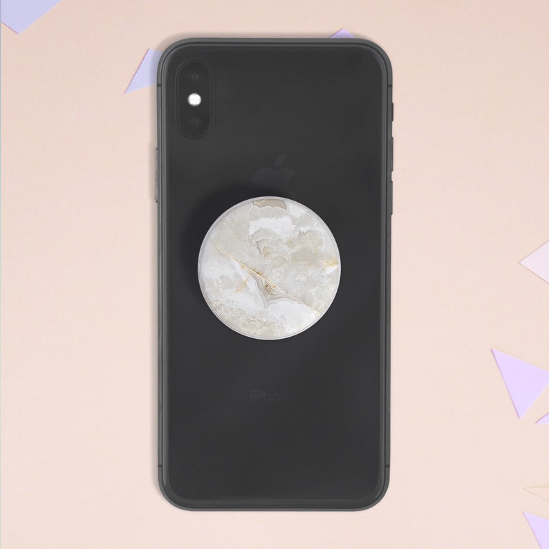 White marble Sticker for pop socket White stone For pop socket | Etsy