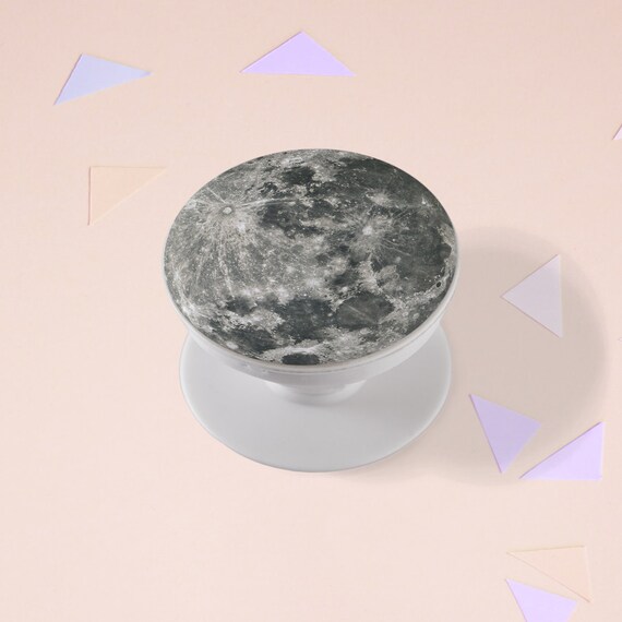 Skin for pop socket Moon Gray skin Decal space Friends gift | Etsy