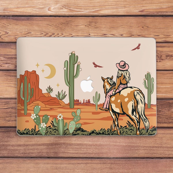 Macbook case cowboy Macbook case girl Macbook case Texas Macbook case cactus Macbook case nature Macbook case woman Pro 13 2022 case Macbook