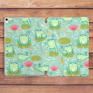 Funny green frog iPad case cute iPad case kawaii iPad smart case iPad case kids iPad 10th gen case iPad 10 2 case iPad case 12 9 iPad mini 6