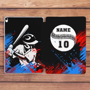 iPad Hülle Baseball Sport Kunst Hülle iPad Hülle Name iPad Hülle Jungen iPad 10