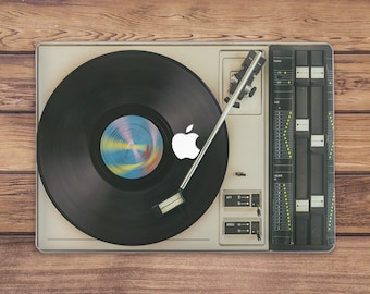 Vintage vinyl record Macbook hard case Macbook case retro Macbook case music Macbook beige case  Music teacher For him For her Aesthetic