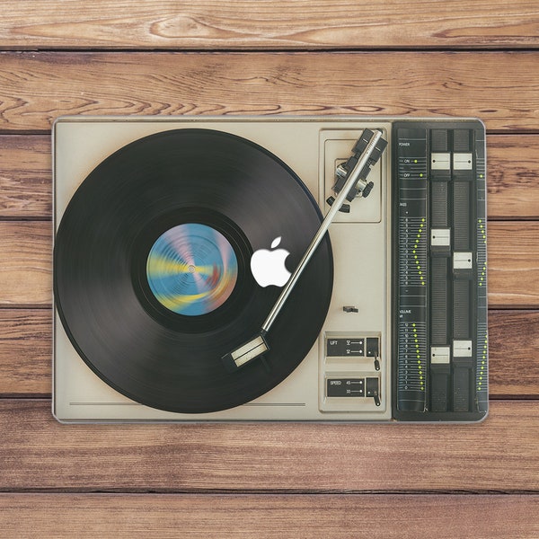 Vintage vinyl record Macbook hard case Macbook case retro Macbook case music Macbook beige case Macbook Pro 14 Air 13 2018 Macbook Pro 16