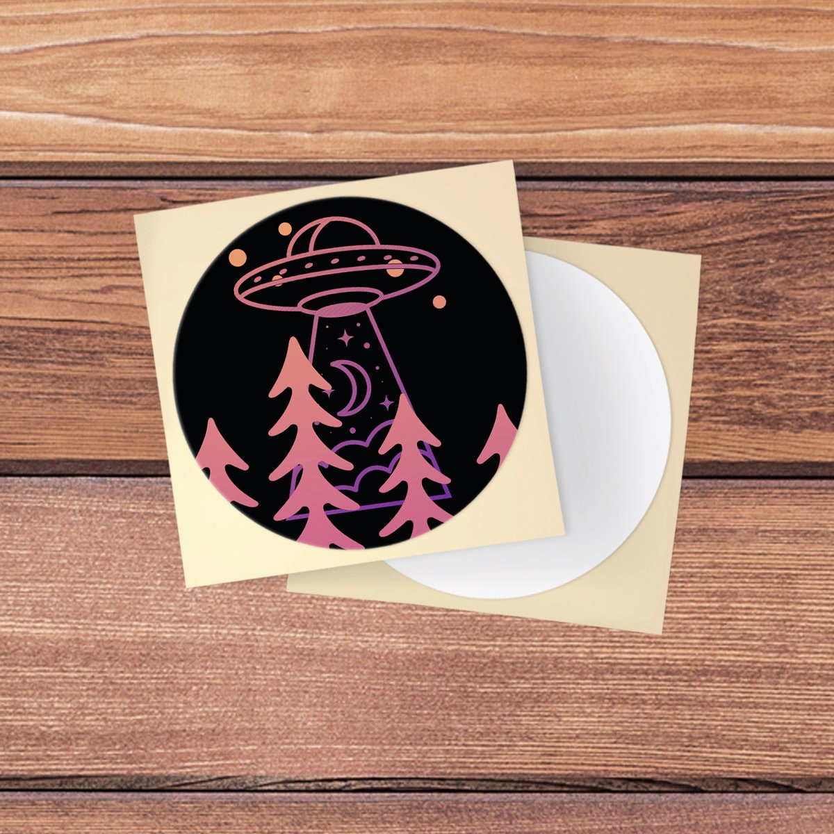 Alien Black Skin Sticker Decal Pink Art Skin Forest for the Popsockets ...