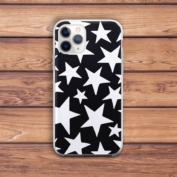 IPhone Case Stars Black Phone Case iPhone Case Simple Black and
