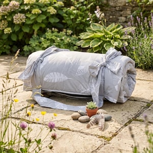 BlaueKatze Picknickdecke Spielmatte Strandmatte Wasserdicht Baumwolle XL 145x170 oder 180x200