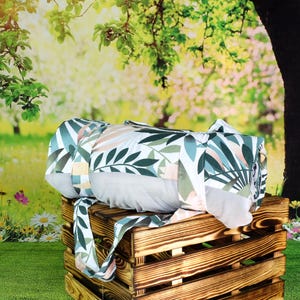 BlaueKatze Picknickdecke Spielmatte Strandmatte Wasserdicht Baumwolle XL 180x200 cm