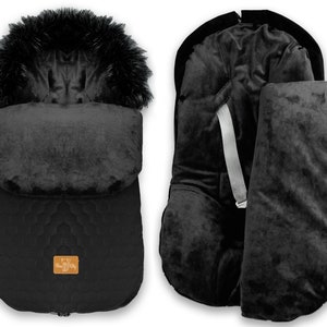 BlaueKatze Fußsäck für Kinderwagen; Babytrage, Kinderautositz; Schlafsack auf Schlitten; Wasserabweisender, Wasserdicht 85x40 cm oder 95x48