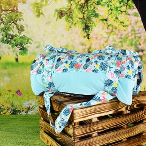 BlaueKatze Picknickdecke Spielmatte Strandmatte Wasserdicht Baumwolle XL 180x200 cm