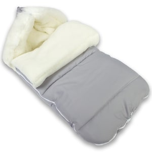 KiziaMizia - Saco de dormir BlueKitty Wool para carrinho; Saco de dormir tipo trenó; Saco de dormir para carrinho; À prova d'água 100 cm