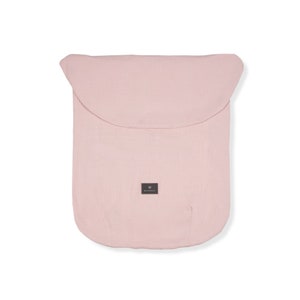 NEW EXTRA Light stroller blanket, foot cover, footmuff light summer light sleeping bag muslin cotton dusty pink