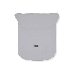 NEU EXTRA Leichte Kinderwagendecke, Fußdecke, Fußsack leichter Sommer-Leichtschlafsack Musselin-Baumwolle Light pastel gray