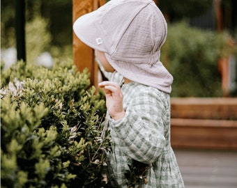 Summer cap summer hat with visor organic muslin