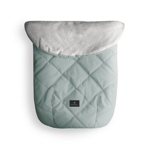 NEW Light stroller blanket, foot cover, spring-summer, light footmuff light sleeping bag / waterproof Dusty Mint