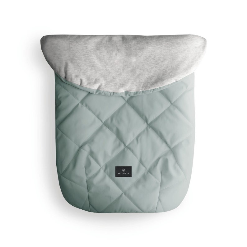 NEW Light stroller blanket, foot cover, spring-summer, light footmuff lekki śpiworek / waterproof Dusty Mint