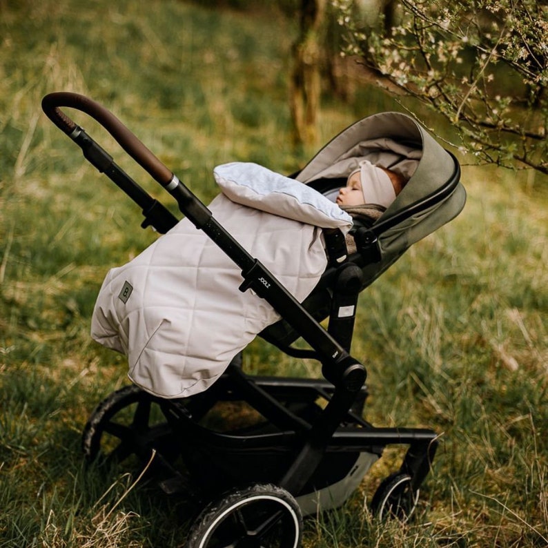 NEW Light stroller blanket, foot cover, spring-summer, light footmuff lekki śpiworek / waterproof Light Mocca