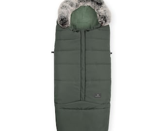 Footmuff winter waterproof COMBI (0-36 months) | Olive