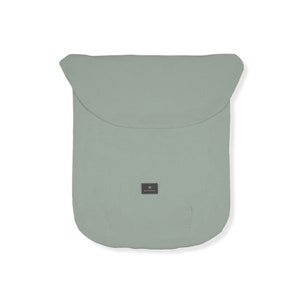 NOUVEAU Couverture de poussette EXTRA légère, couvre-pieds, chancelière légère sac de couchage léger d'été mousseline de coton Dusty Mint