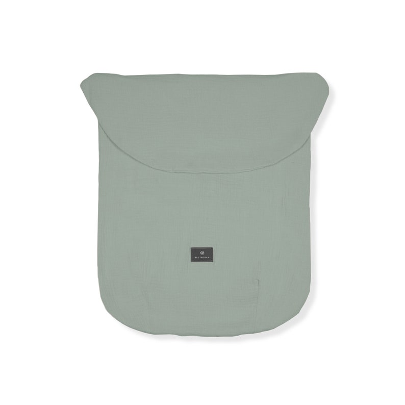 NEW EXTRA Light stroller blanket, foot cover, footmuff light summer light sleeping bag muslin cotton Dusty Mint