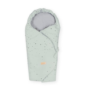 Car seat swaddle Mint polka dots