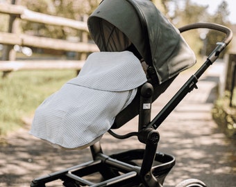 EXTRA Leichte Kinderwagendecke, Fußdecke, Fußsack leichter Sommer-Leichtschlafsack -Waffel (1 Lage)