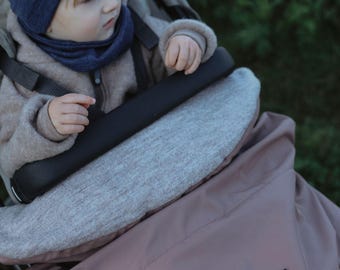 Merino stroller blanket, foot cover, footmuff, merino wool + waterproof