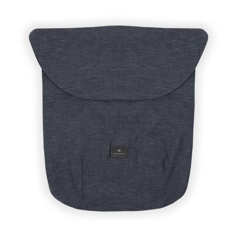 Manta para cochecito EXTRA Light, cubrepiés, saco de dormir ligero de verano - muselina de algodón jaspeado 2026 Navy Melange