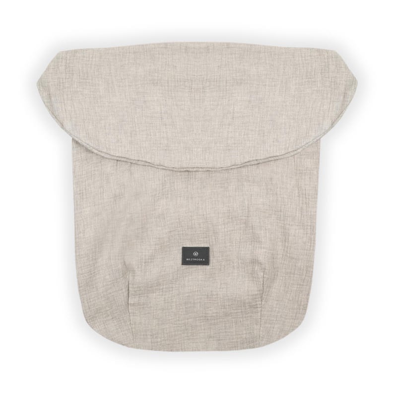 Manta para cochecito EXTRA Light, cubrepiés, saco de dormir ligero de verano - muselina de algodón jaspeado 2026 Beige melange