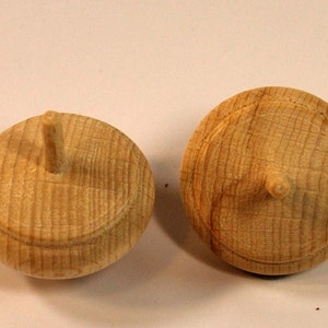 Kreisel aus Holz fünf Stück Bild 2