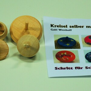 Kreisel aus Holz mit Malanleitung Bild 1