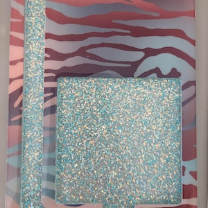 Not so Perfect Sticky Note & Pen Holder with Glitter Accent
