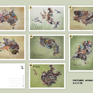 Cartes de vœux, cartes de Noël, cartes d'animaux, cartes humoristiques, cartes d'oiseaux, cartes d'anniversaire d'animaux, soldes, cartes postales image 8