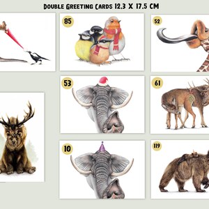 Cartes de vœux, cartes de Noël, cartes d'animaux, cartes humoristiques, cartes d'oiseaux, cartes d'anniversaire d'animaux, soldes, cartes postales image 4