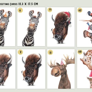 Cartes de vœux, cartes de Noël, cartes d'animaux, cartes humoristiques, cartes d'oiseaux, cartes d'anniversaire d'animaux, soldes, cartes postales image 3