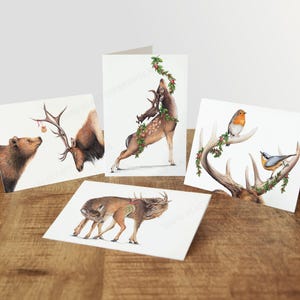 Handmade Wildlife Greetings Card - Deer Handmade Wildlife Greetings Card - Deer