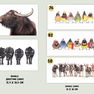 Cartes de vœux, cartes de Noël, cartes d'animaux, cartes humoristiques, cartes d'oiseaux, cartes d'anniversaire d'animaux, soldes, cartes postales image 6
