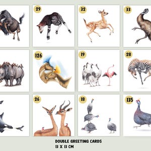 Cartes de vœux, cartes de Noël, cartes d'animaux, cartes humoristiques, cartes d'oiseaux, cartes d'anniversaire d'animaux, soldes, cartes postales image 2