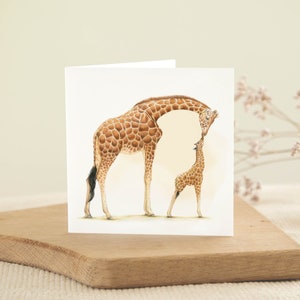 Giraffe, Verjaardagskaart, Blanco Wenskaart, Dieren Kaarten, Grappige Kaarten, Zomaar Kaart, Geboortekaartje, Baby Kaart, Moederdag Kaart