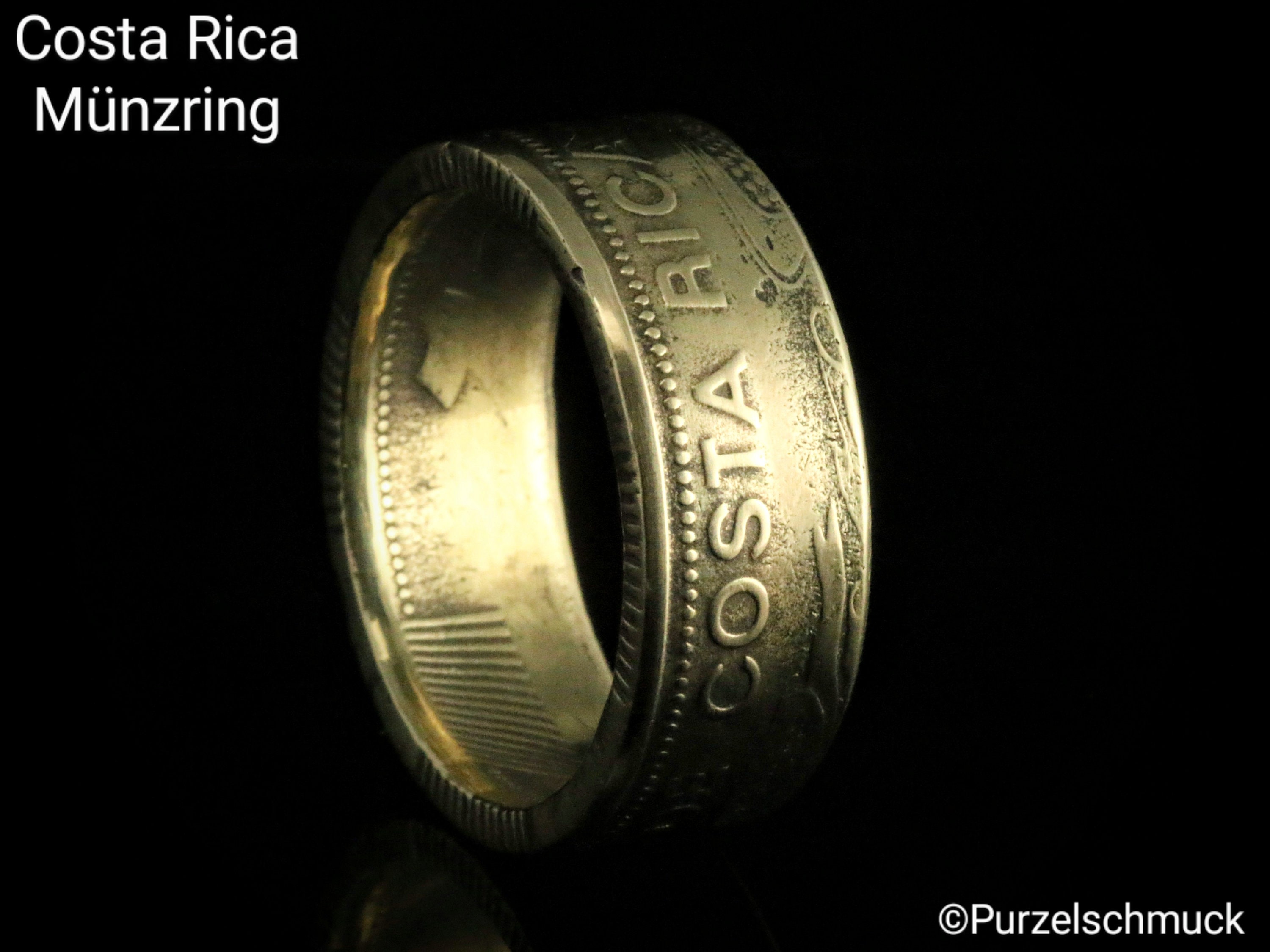 Handmade Coin Ring From Costa Rica - Selectable Minting Year ...