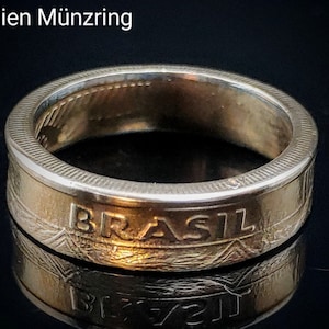 Coin ring Brazil - Brasil - Ring - Engraving possible