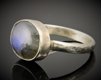 Labradorite silver ring - 935 silver - handmade - women's ring - engagement ring - wedding ring