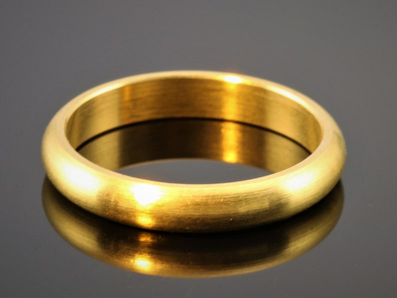 Personalized golden brass rings raw brass with engraving: Unique symbols of love Be sure to read the description carefully image 3