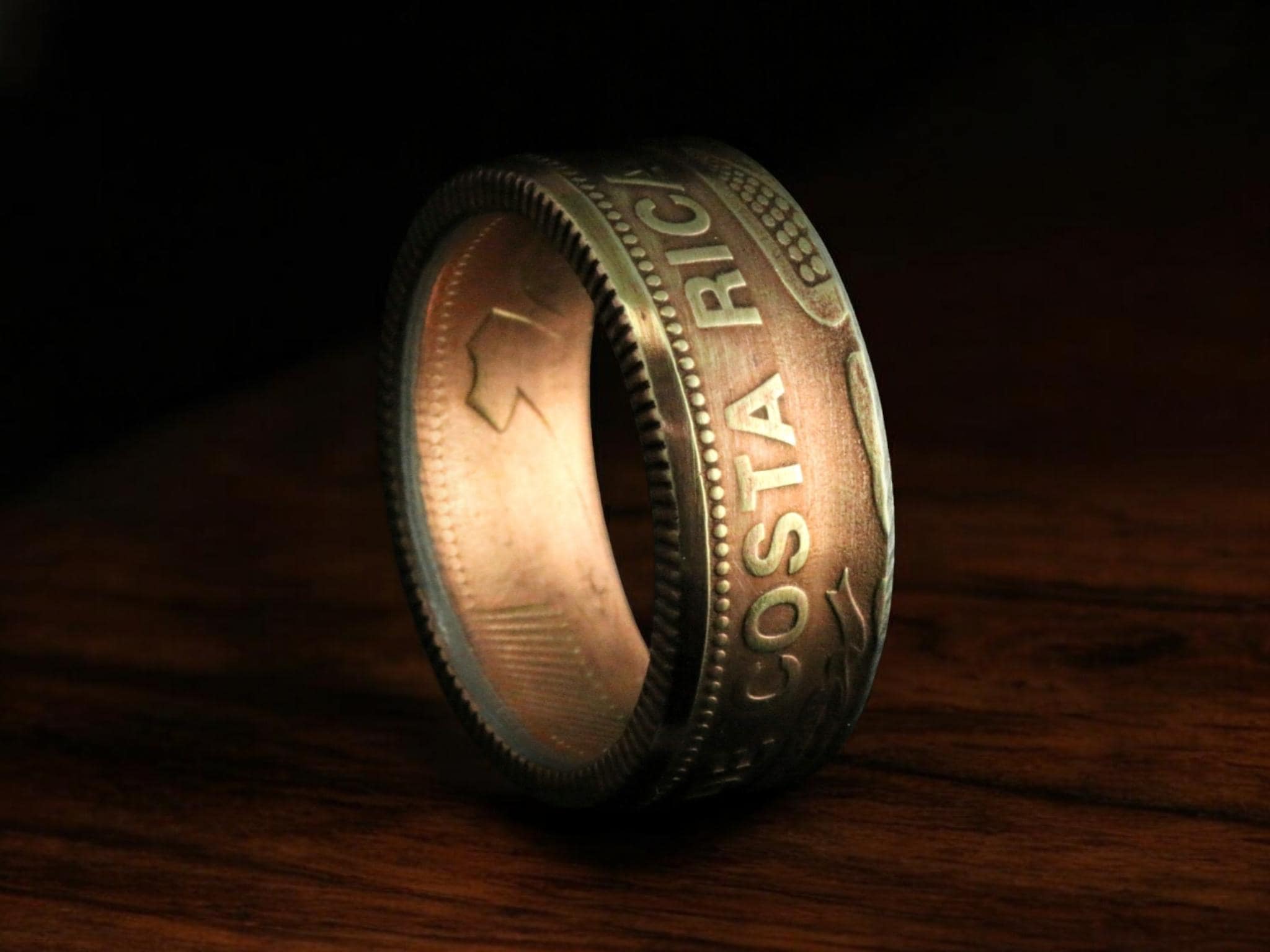 Handmade Coin Ring From Costa Rica - Selectable Minting Year ...