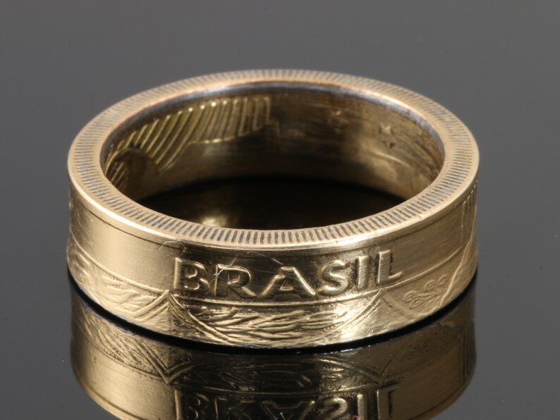 Coin Ring Latin America Costa Rica Peru Chile Brazil | Etsy