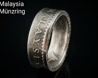 Handmade Malaysia Coin Ring - 1981 - Sen - Customizable engraving possible!