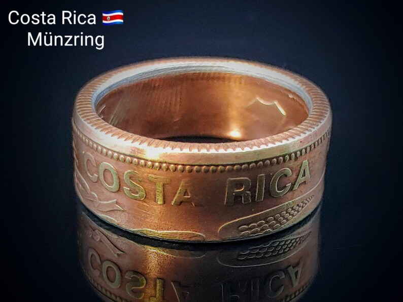 Handmade Coin Ring From Costa Rica - Selectable Minting Year ...