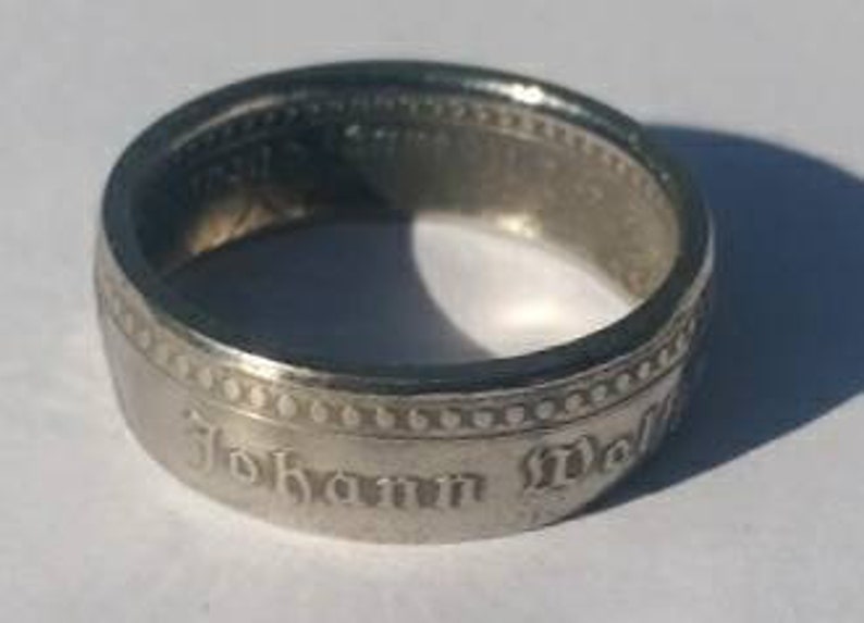 Johann Wolfgang von Goethe-Coin Ring-Ring-Coin Ring-Collector/'s Coin-Also possible as a necklace!