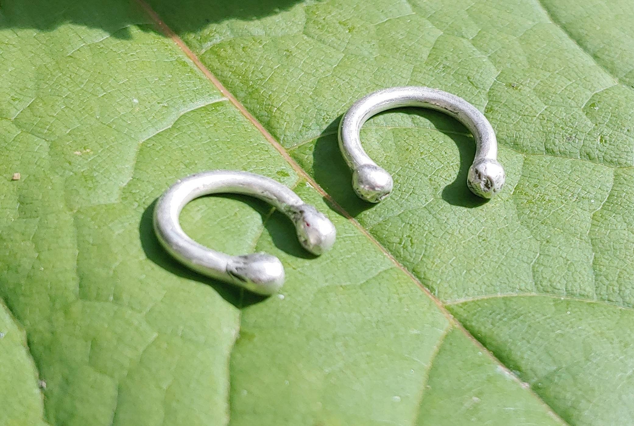 Nose Ring 935 Silver Piercing Horseshoe Horseshoe Etsy