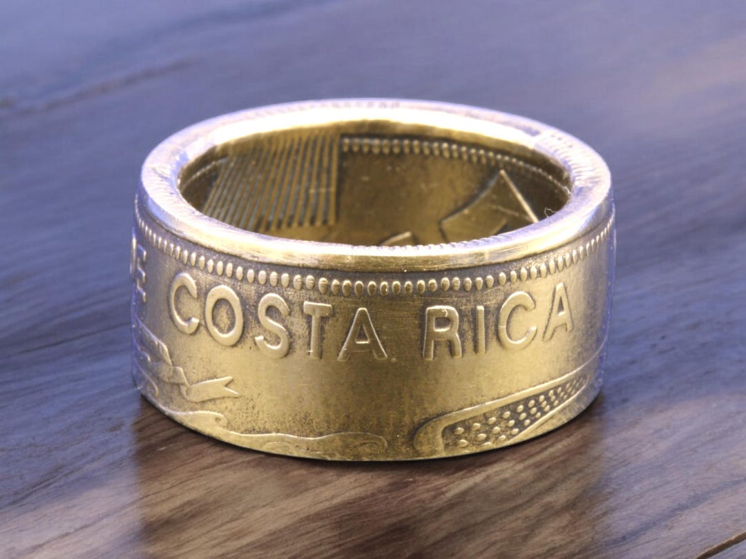 Handmade Coin Ring From Costa Rica - 2003, Individually Engraved! - Etsy